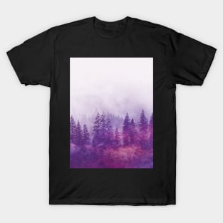 Purple Foggy Forest T-Shirt